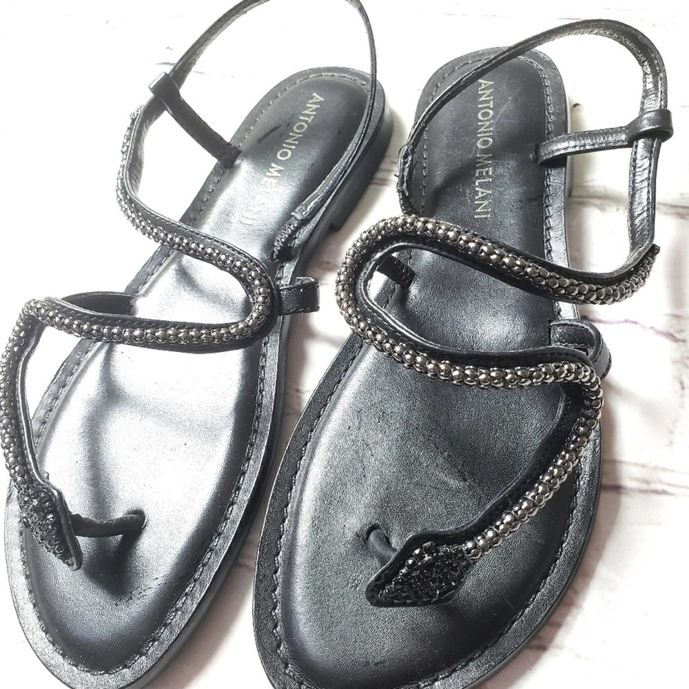 SOLD Antonio Melani Samanthe Sandals Black size 6
